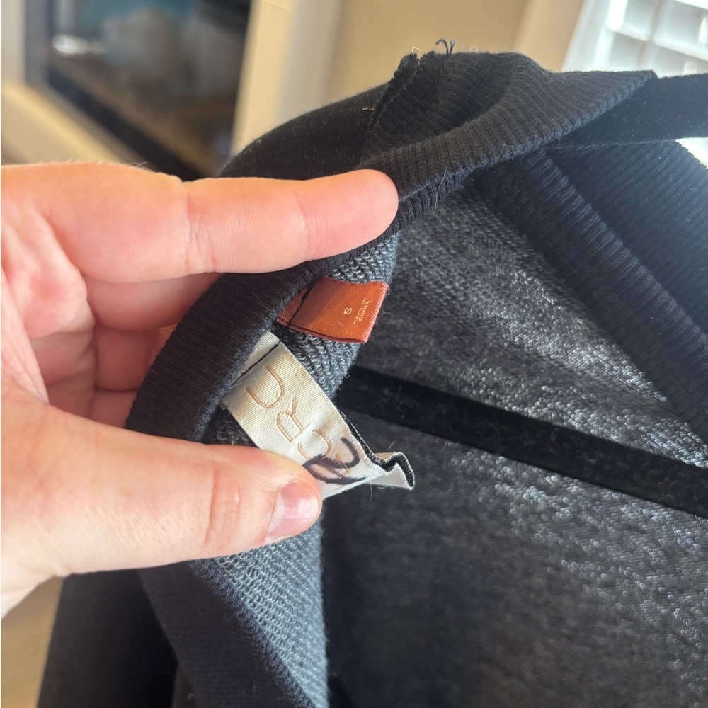 Pilcro Black Off-the-Shoulder Cross-Back Sweater - Picture 5 of 7